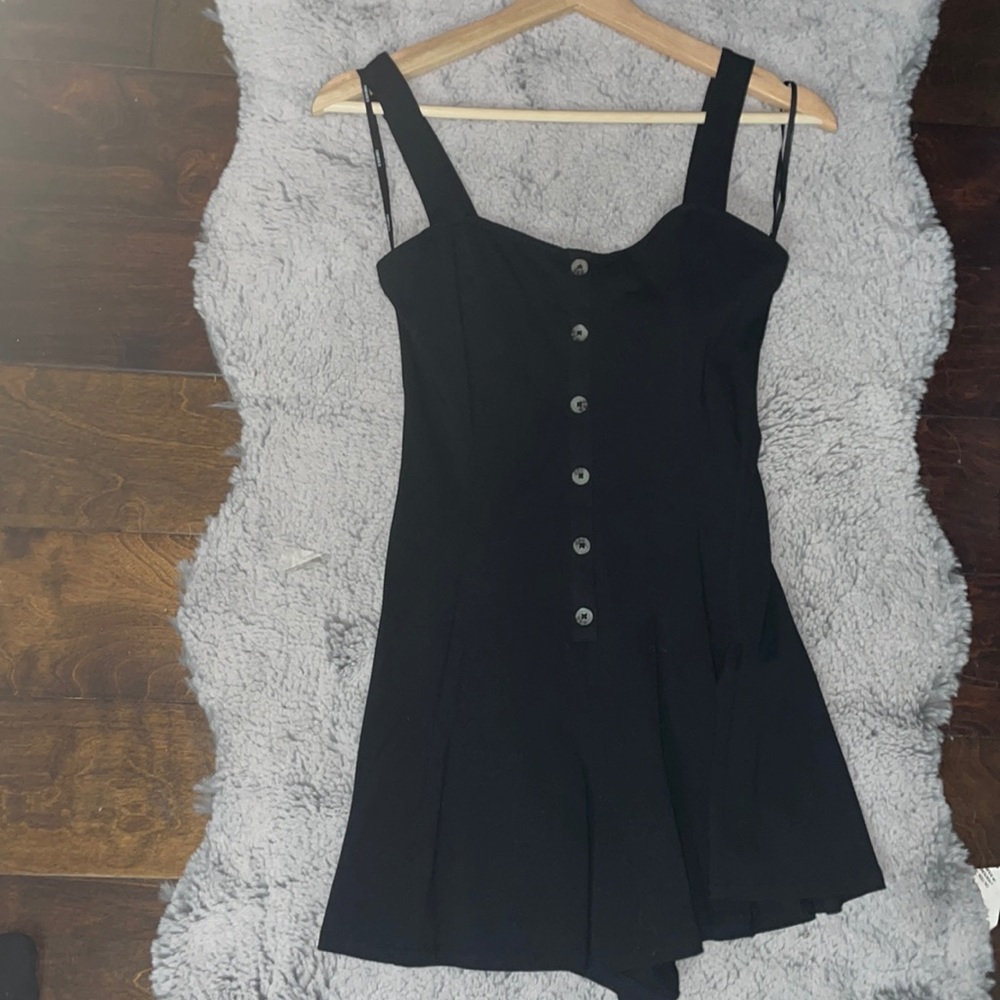 Black short romper